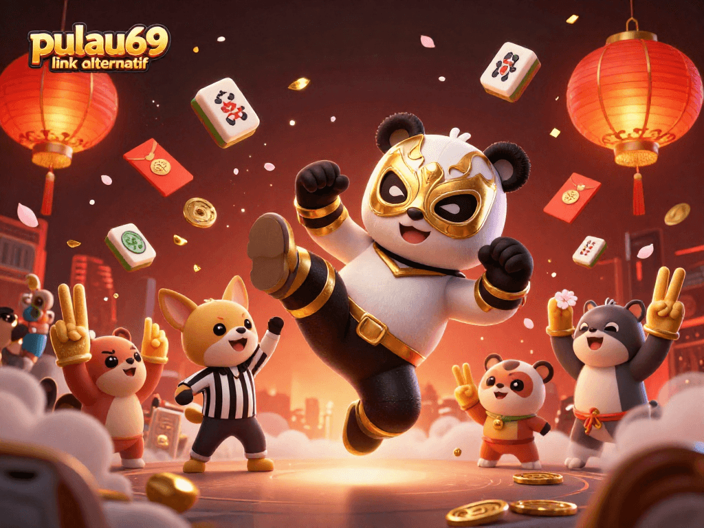 Experience the thrilling pulau69 link alternatif action with exciting animal characters in a vibrant casino scene.