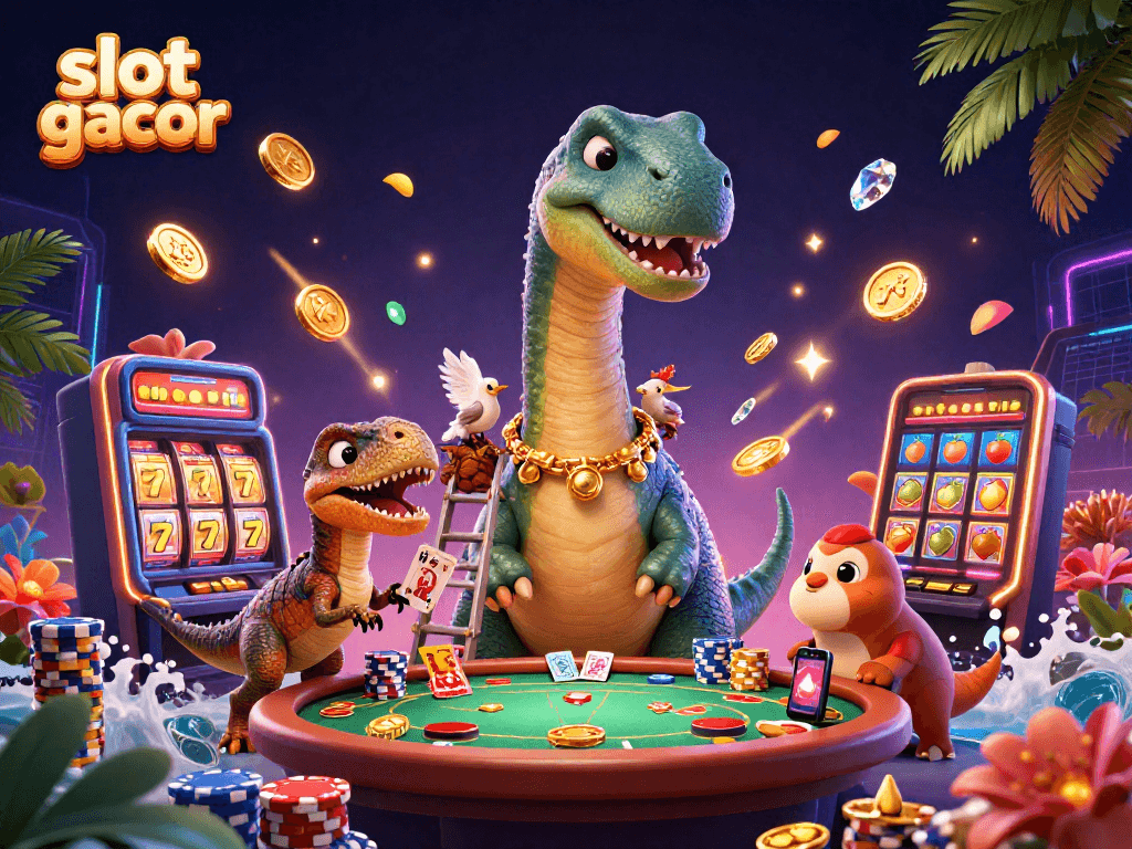 Menangkan slot gacor dengan brontosaurus dan raptor di kasino yang semarak.