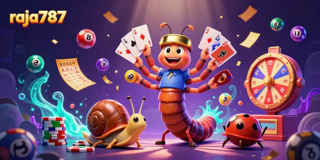 Raja787 menciptakan pengalaman kasino yang memukau dengan dealer kartun 3D dan elemen permainan menarik.