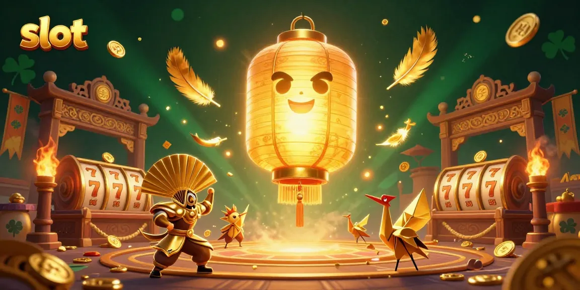 Mainkan slot dengan simbol keberuntungan dalam ilustrasi kasino yang memukau.