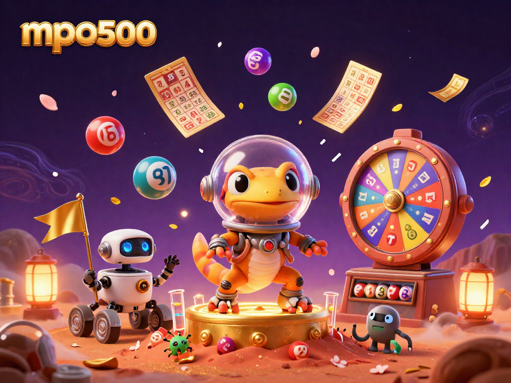 Menggali kasino emas di Mars, mpo500 menambahkan bola lotere berwarna-warni dan efek hujan uang.