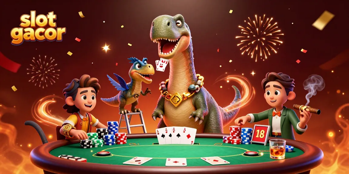 Menangkan slot gacor dengan ilustrasi kasino animasi yang kaya detail, menangkap suasana meriah.