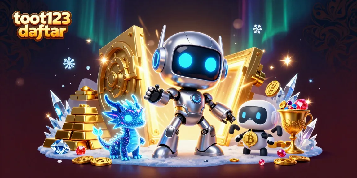 Experience thrilling odds with toot123 daftar, enhanced by vibrant 3D casino elements and characters.