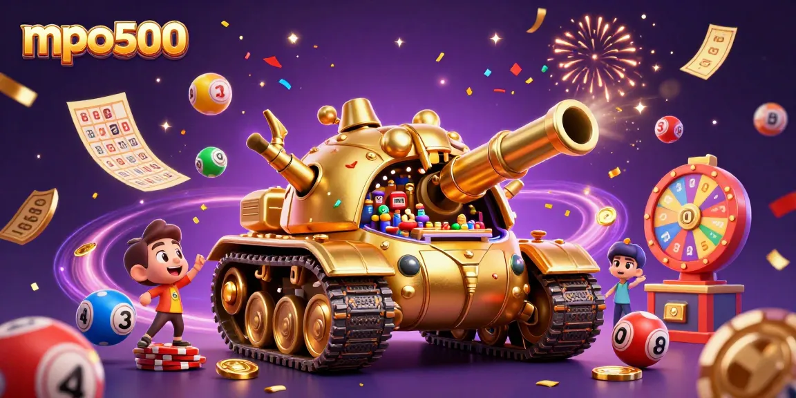 Menang dengan mpo500: Casino mini dalam tank emas spektakuler berisi permainan lotere.