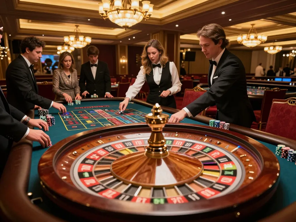 Experience thrilling roulette gameplay at gamedoithuong88 with players engaged in high-stakes action.