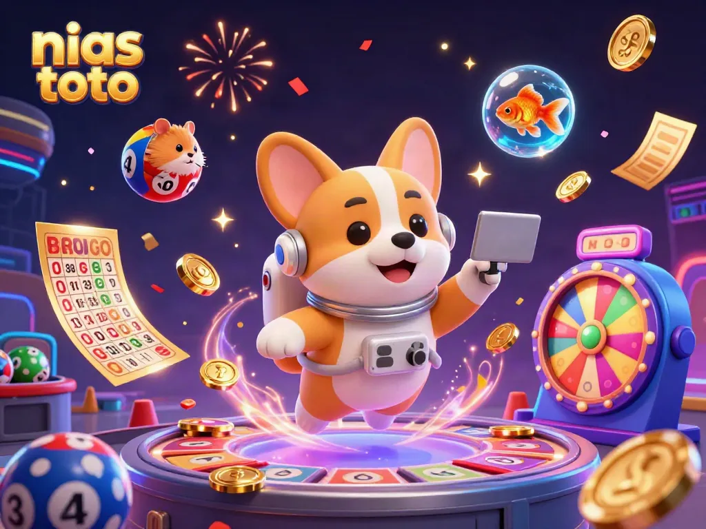 Menyenangkan dengan nias toto, corgi astronaut dan hamster kontrol bertindak di kasino luar angkasa.