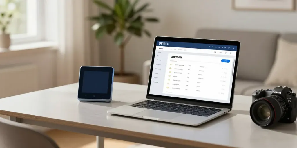 Pengguna menggunakan platform DEWITOGEL untuk layanan AC digital di ruang kerja modern.