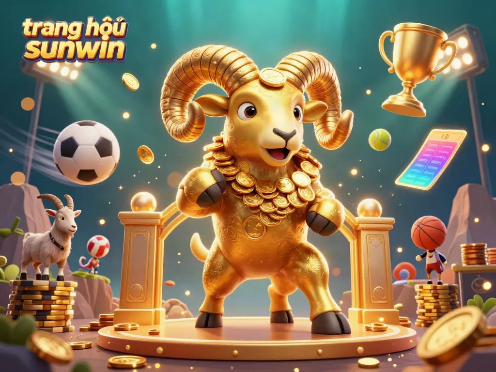 Experience exhilarating games on trang chủ sunwin with golden ram and dynamic sports elements.