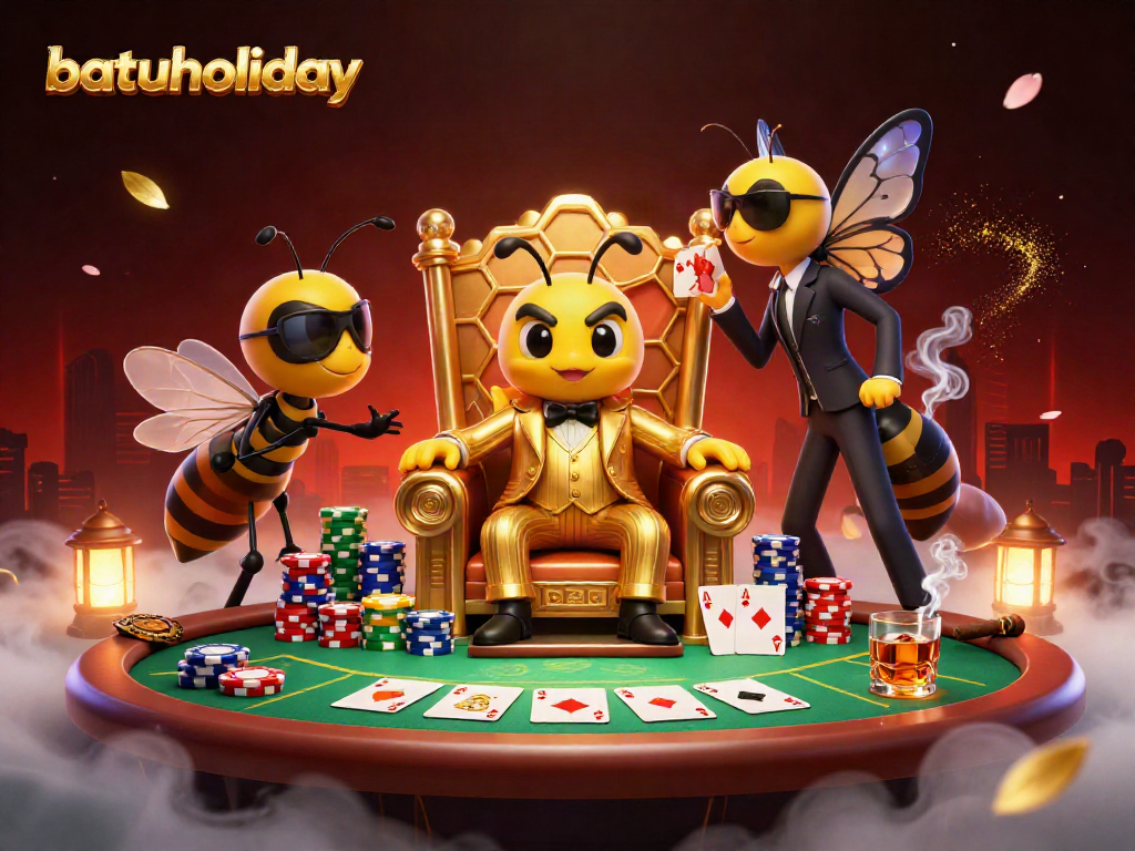 Engage with batuholiday's vibrant casino scene featuring thrilling poker action and lively characters.