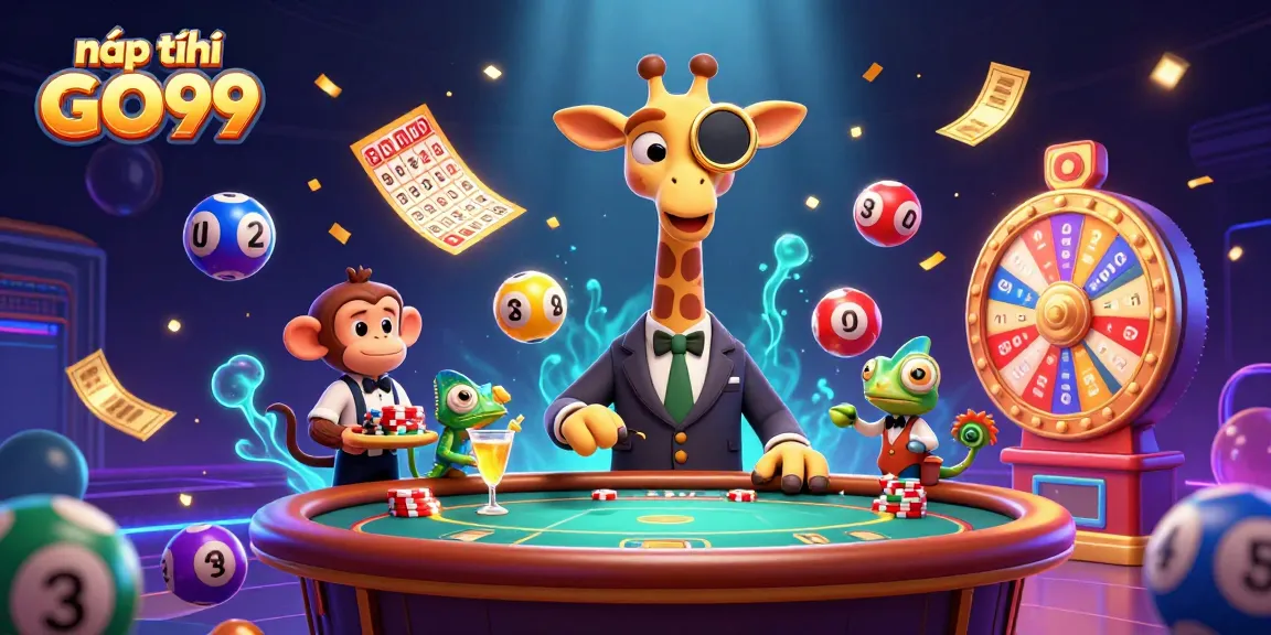 Deposit nạp tiền GO99 while enjoying a vibrant 3D casino scene full of excitement.