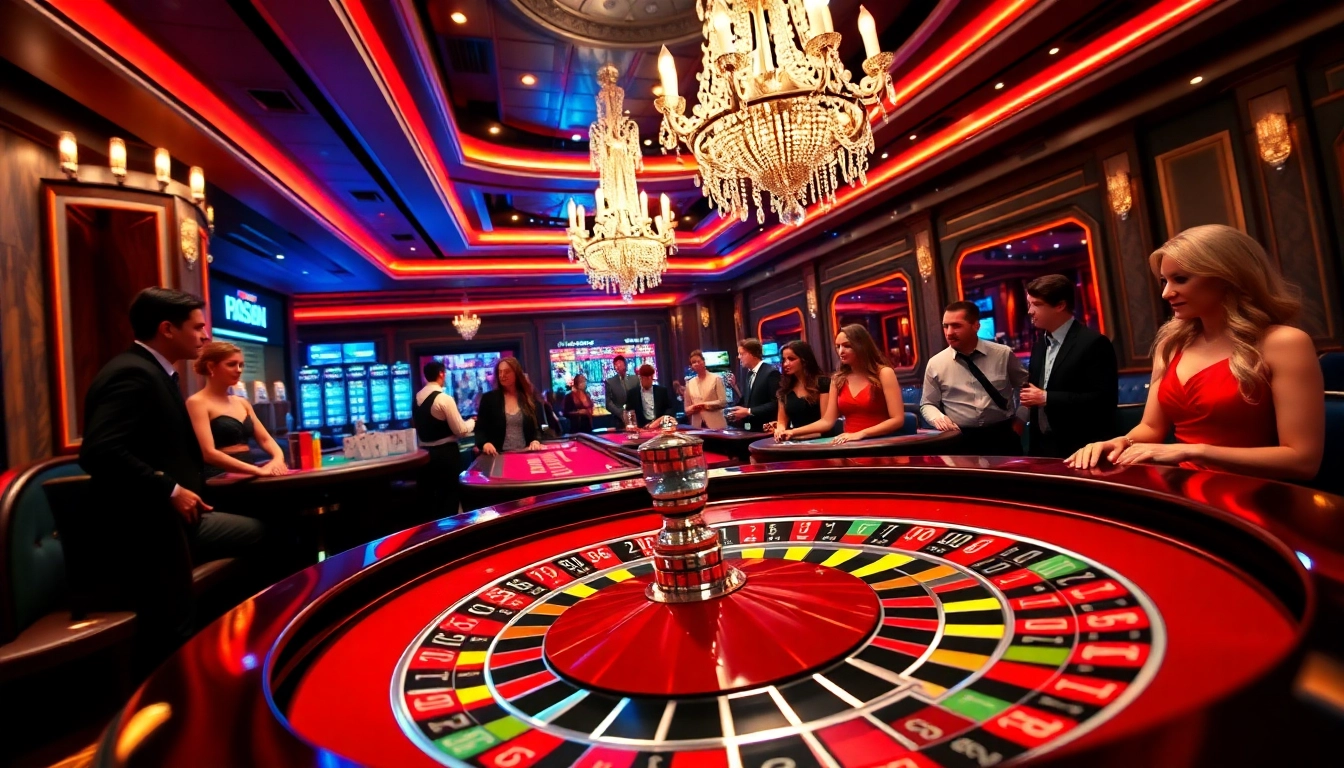 Menangkan di meja roulette dengan tunai 138 di kasino yang glamor.