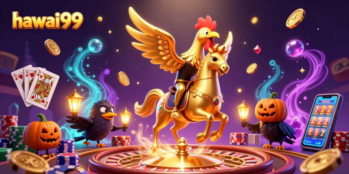 Experience thrilling gameplay at hawaii99 with festive characters and dynamic casino elements.