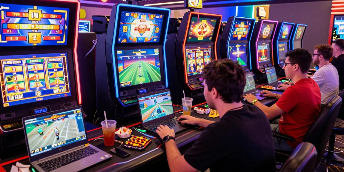 Pengalaman gaming gila 138 dengan suasana kasino online cerah dan menegangkan.