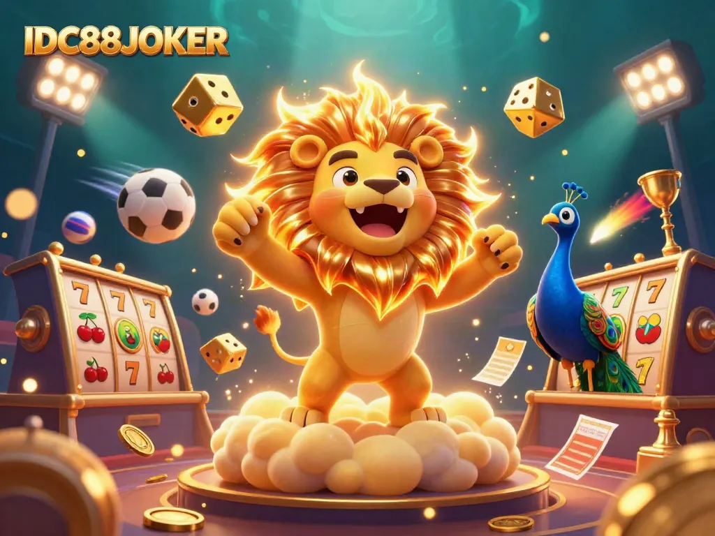 Experience IDC88JOKER's thrilling casino action featuring vibrant elements and dynamic characters.