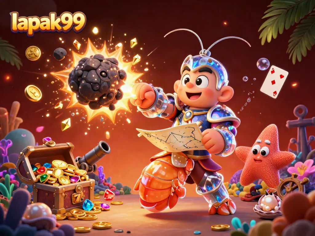 Lapak99 showcases vibrant winning moments from a thrilling casino game adventure filled with treasures.