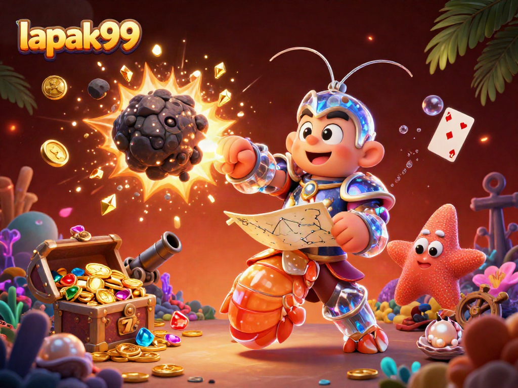 Lapak99 showcases vibrant winning moments from a thrilling casino game adventure filled with treasures.