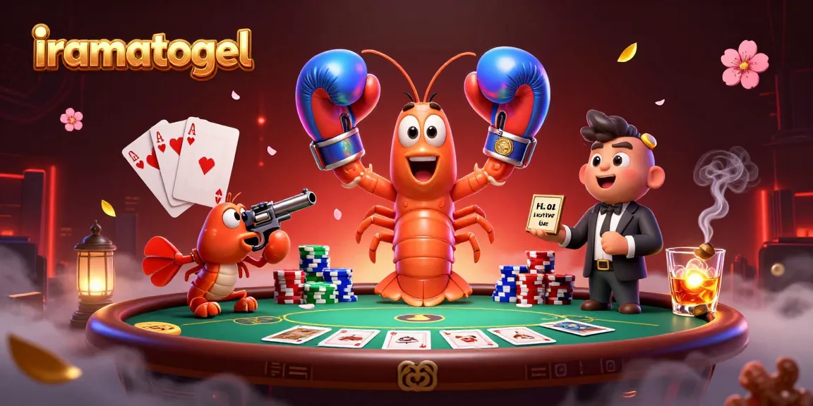 Experience thrilling gameplay with iramatogel's vibrant casino scene featuring dynamic characters and iconic poker elements.