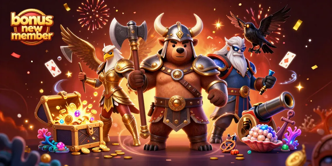 Klaim bonus new member saat bermain di kasino online dengan tema Viking yang seru dan dinamis.