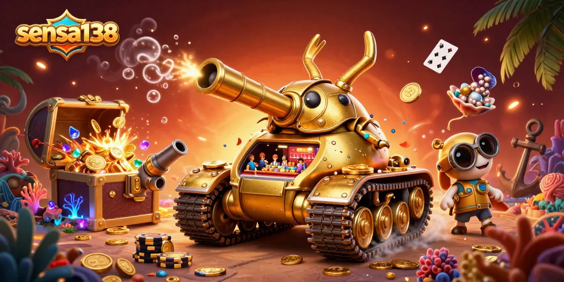 Sensa138 showcases an exhilarating casino simulation in a unique golden beetle tank environment, filled with vibrancy.