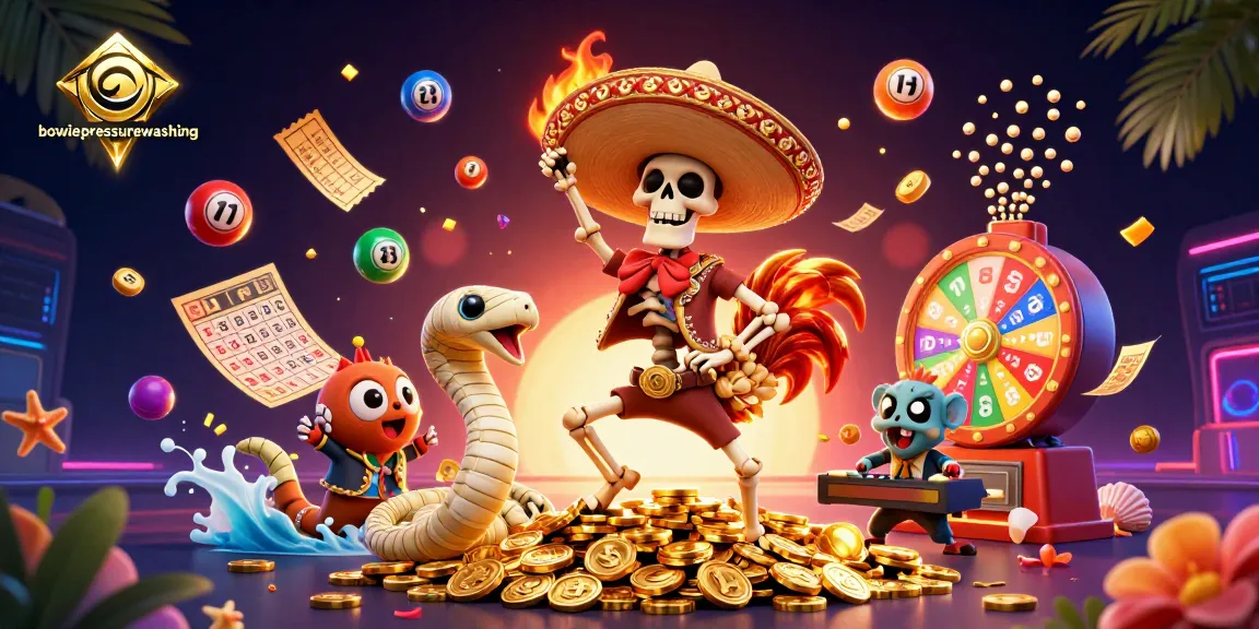 Engage in exciting gameplay with bowiepressurewashing featuring cartoon characters, lottery elements, and vibrant colors in a festive casino atmosphere.