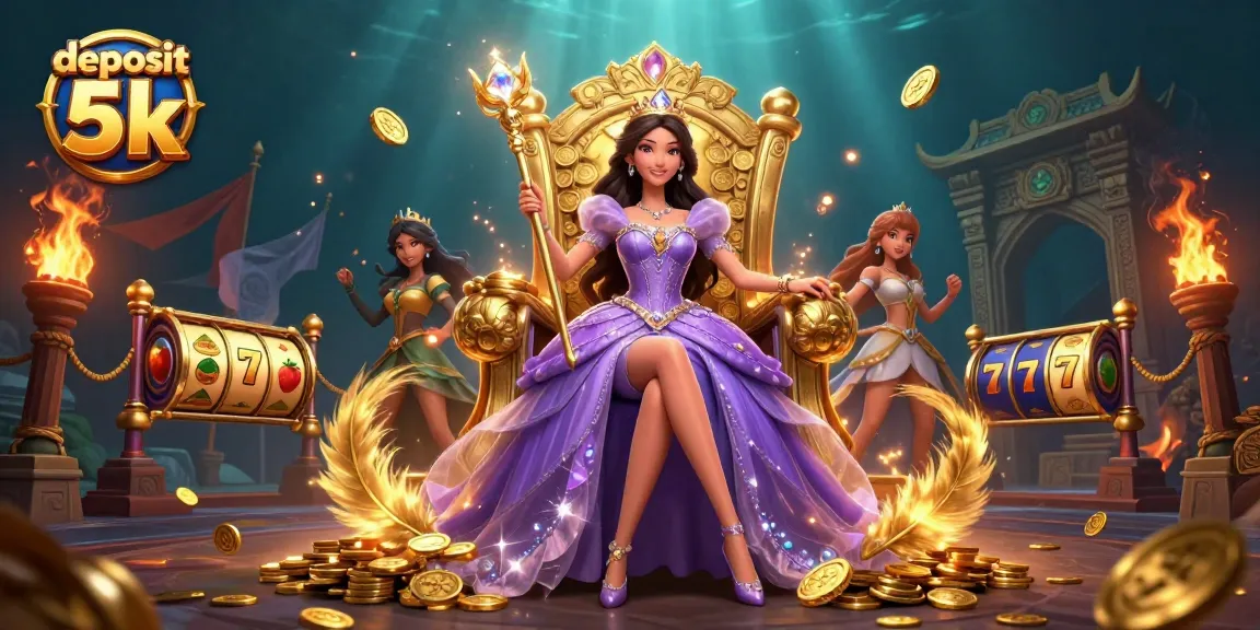 Experience the thrill of deposit 5k action with a captivating casino-themed 3D illustration showcasing luxury and excitement.