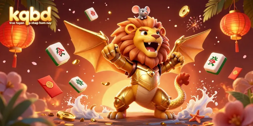 Experience kqbd truc tuyen cap nhap hom nay with a joyful chimera and mouse in a rich, vibrant scene.