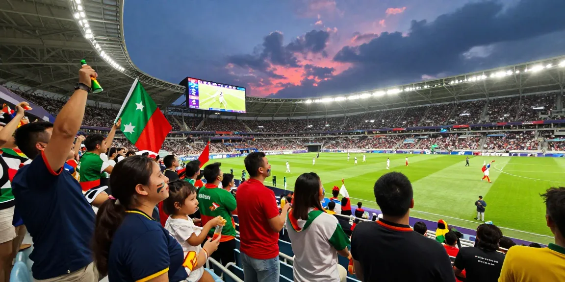 Suasana di stadion Piala Dunia 2026 dengan penggemar merayakan prediksi piala dunia 2026.