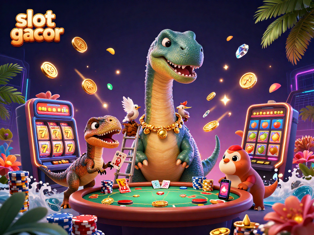 Menangkan slot gacor dengan brontosaurus dan raptor di kasino yang semarak.