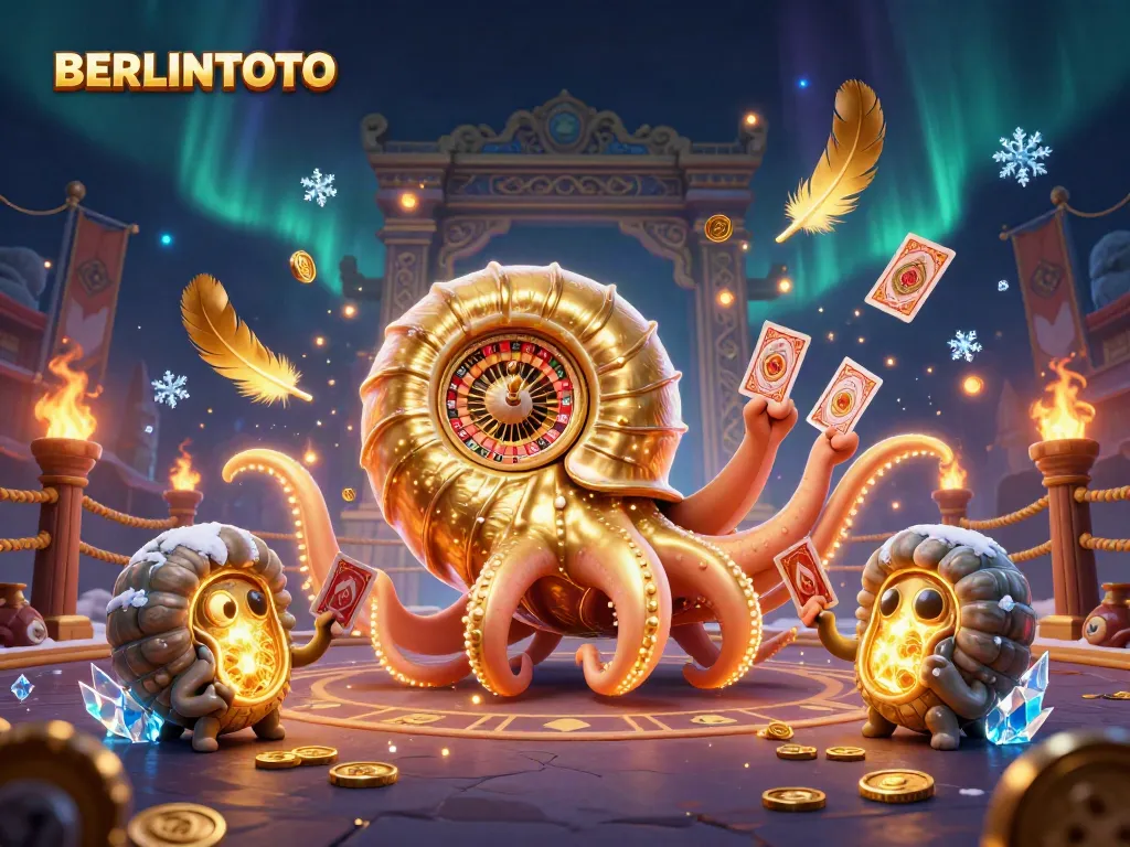 Experience thrilling gameplay at BERLINTOTO with our giant nautilus and golden spiral roulette wheel.