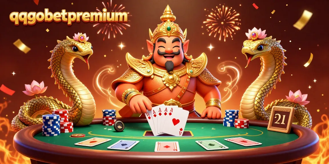 Experience excitement at QQGOBET with this rich 3D scene showcasing vibrant gambling elements.