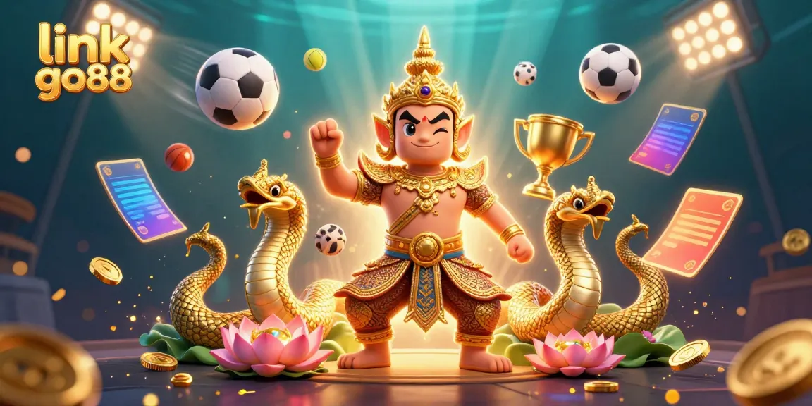 Experience the excitement with link go88, featuring dynamic sports elements and stunning guardians in a vibrant scene.