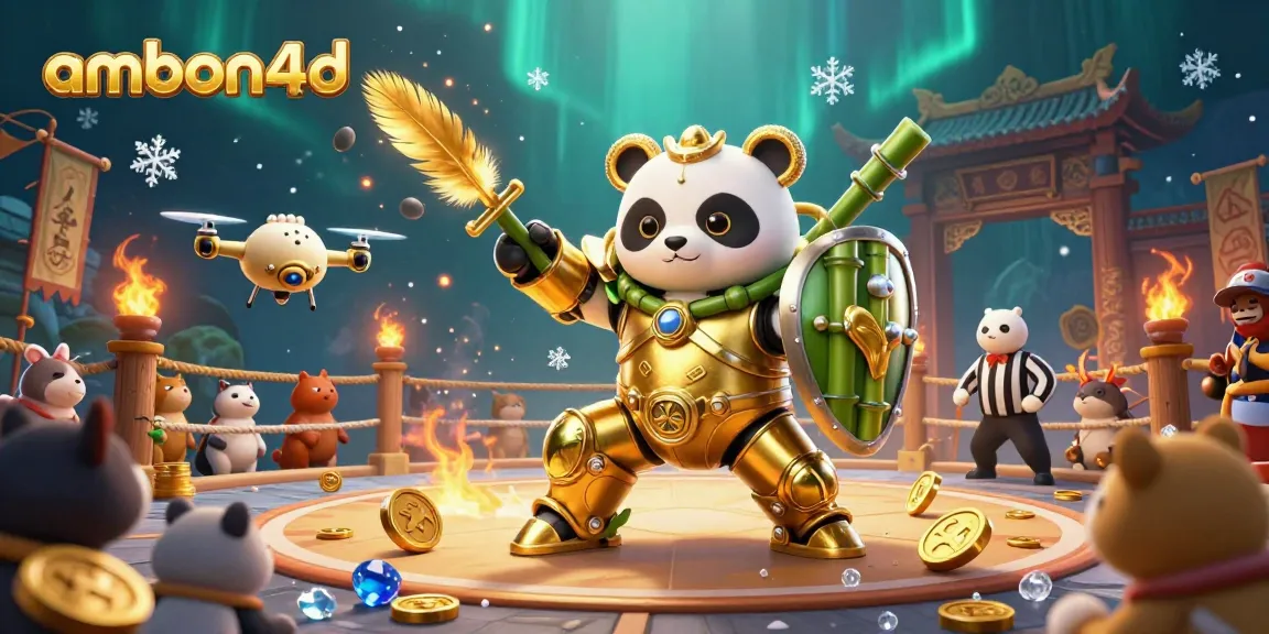 Experience thrilling action at ambon4d with a golden panda in a dynamic casino arena.
