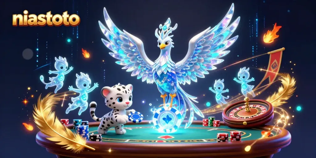 Raih keberuntungan dengan niastoto melalui permainan poker seru dan ilustrasi bertema kasino yang menarik.