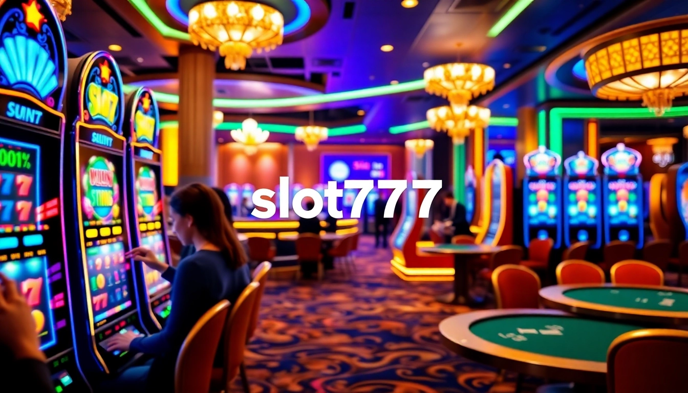 Experience thrilling gameplay with slot777 login at vibrant casino slots.