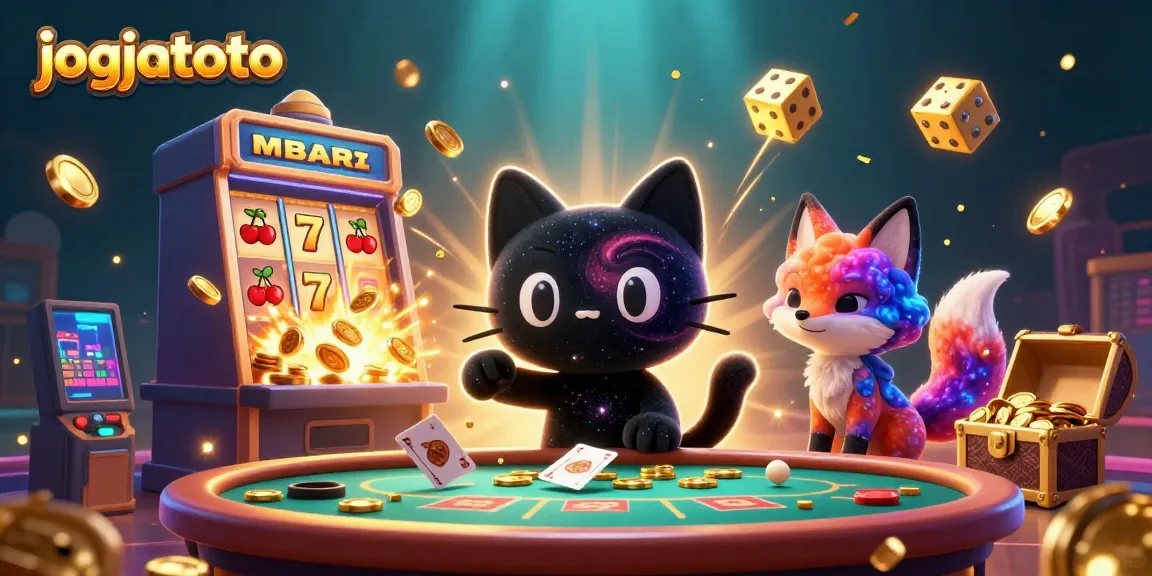 Experience the thrilling cosmic casino adventure with jogjatoto's jackpot-winning elements and animated characters.
